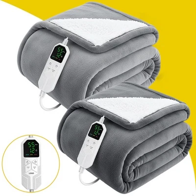Washable Heating Blanket Thermal Blanket Electric Thermal Underbed Cosy Blanket Heating Mat - Image 1 of 4