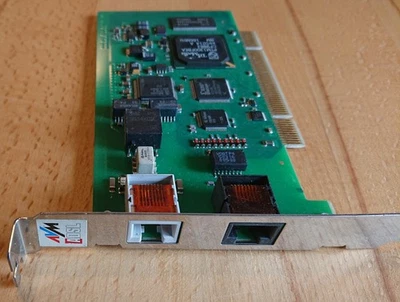 AVM ADSL/ISDN Controller V4F DSL ISDN PCI-Karte 1X RJ45-ISDN 1X RJ45-ADSL - Bild 1 von 4