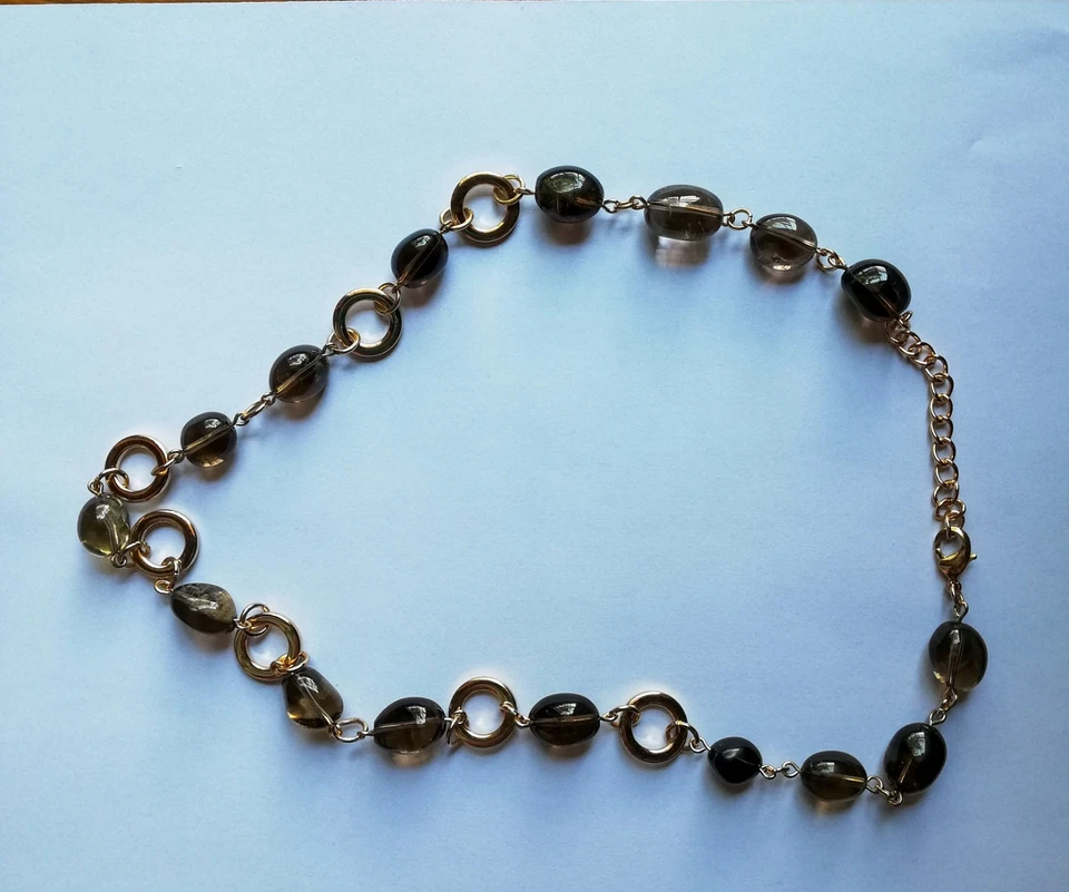 Collana argento 925 e quarzo fiume NUOVA - Immagine 1 di 3