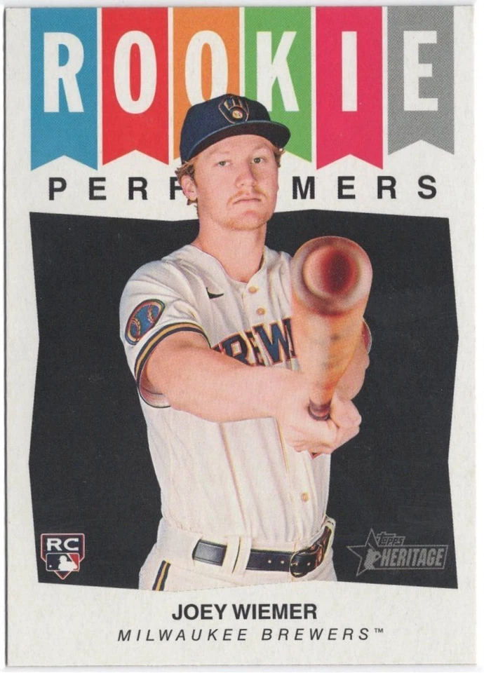 2023 Topps Heritage Rookie Performers Joey Wiemer Rookie Insert Card RC #RP-9 - Image 1 of 1