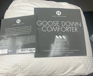 HOTEL COLLECTION European Goose Down Comforter Full/Queen Heavy Weight - Picture 1 of 4