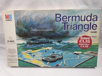 Bermuda Triangle Board Game MB Games 1976 100% Complete Vintage Strategy Game - Image 1 of 4