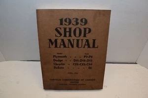 1939 Chrysler Canada Only Plymouth Dodge Desoto Shop Manual - Original - C47 - Picture 1 of 9