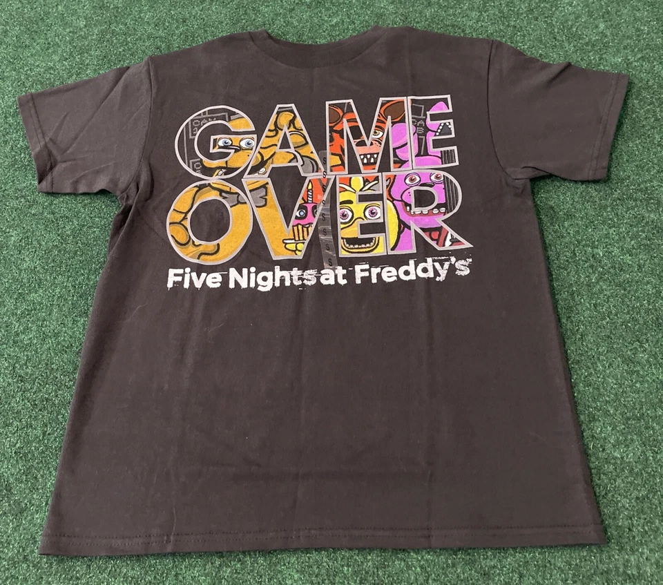 Camiseta Five Nights At Freddy’s Game Over Gráfica Juvenil Talla S Negra Gráfica Camiseta Foto 1 de 4