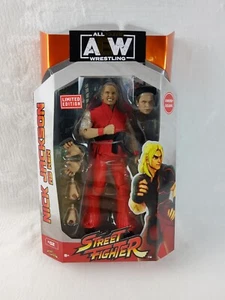 Street Fighter Young Bucks Nick Jackson AEW 7" Ken Figure Unrivaled Gamestop - Picture 1 of 9