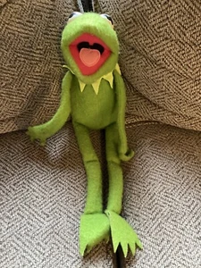 VTG 70's Fisher Price Muppets Kermit the Frog Plush Figure #850 - Picture 1 of 10
