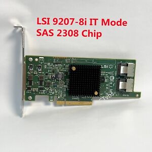 LSI 9207-8i 6Gbs SAS 2308 FW:P20 PCI-E 3.0 HBA IT Mode For ZFS FreeNAS unRAID