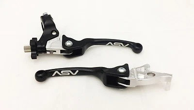 ASV F3 Black Front Brake Clutch Perch Levers Pair Pack Suzuki LTR 450 LT-R 450 - Image 1 of 4