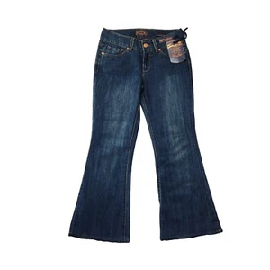 NWT! Seven 7 Jeans Blue Denim Medium Wash Sexy Flare Jeans Womens Size 28 - Picture 1 of 12