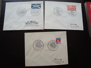 FRANCE - 3 enveloppes 1964/1965/1966 (B12) french  - Picture 1 of 1