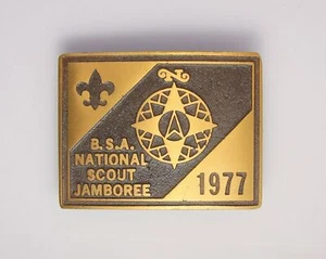 Max Silber 1977 National Jamboree Belt Buckle - Boy Scouts - Picture 1 of 1