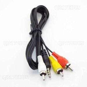 3.5mm Audio Male Jack Plug to 3 RCA Male Connector Splitter Cable Wire Cord B17