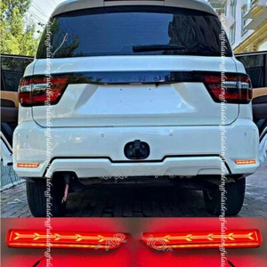 LED Rear Bumper Reflector Fog Brake Turn Indicator Lights For Nissan Armada Y62 - Picture 1 of 3