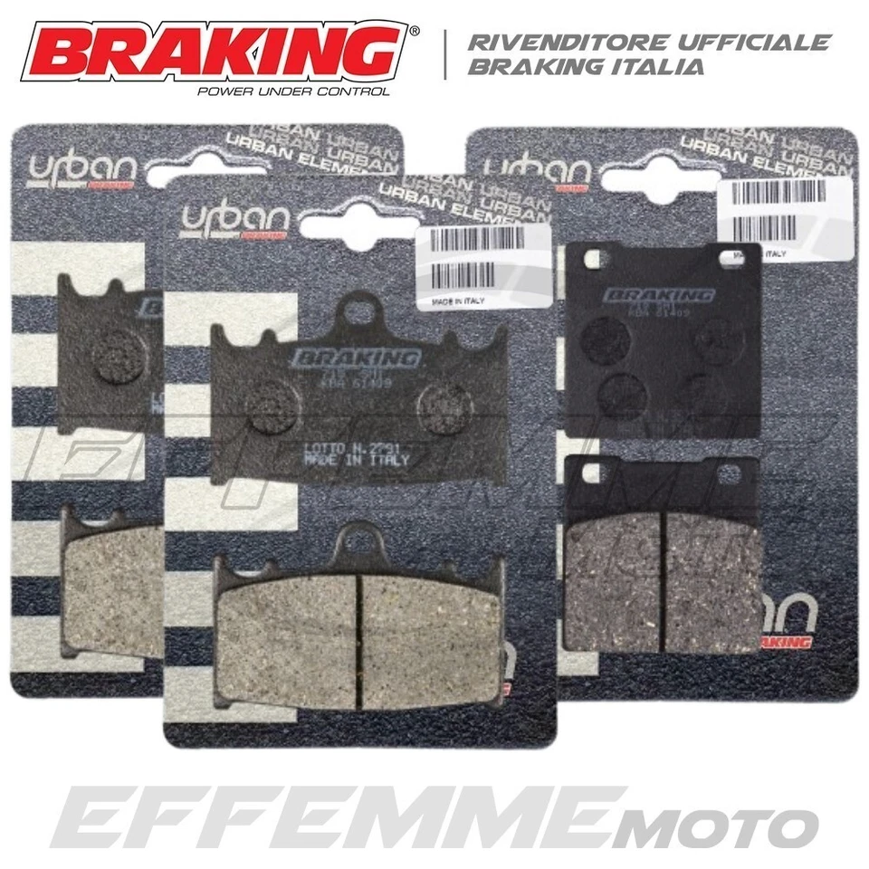 Pastiglie SUZUKI GSX-R 600 2001 2002 2003 (K1-K2-K3) Kit Ant.+ Post. BRAKING - Immagine 1 di 1