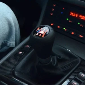 Weighted ZHP 5 Speed BMW illuminated Genuine Leather Shift Knob M3 E30 E36 E46 - Picture 1 of 5