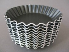 X12 Individual Metal Tartlet Tins Non-Stick ~ Baking ~ Tarts Cakes Flans Quiches
