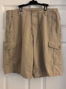 The North Face Cargo Plaid Brown Tan Hiking Outdoor Mens Shorts Size 36 X 10 - Picture 1 of 9