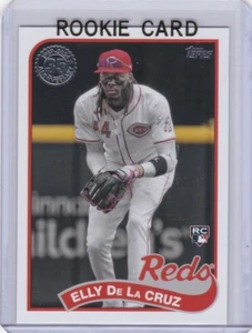 ELLY DE LA CRUZ ROOKIE CARD 2024 Topps Cincinnati Red 1989 VINTAGE DESIGN MLB RC - Picture 1 of 2