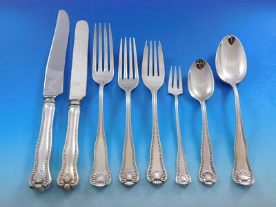 Newport Shell by Frank Smith Sterling Silver Flatware Set for 12 Service 101 pcs - Image 1 of 4