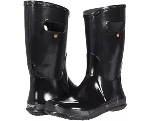 NEU BOGS Kleinkind/Kinder Regenstiefel solide Stiefel schwarz Kleinkind Größe 10 - Bild 1 von 6