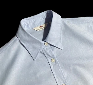 Womens Vintage 1980s Fruit of the Loom Blouse Shirt Size-Large Chest-40" Blue - Picture 1 of 7