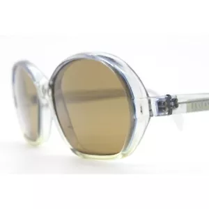 Occhiali da sole Primetta anni 60 vintage grandi in acetato. Germania. Telaio grigio trasparente NOS - Foto 1 di 9