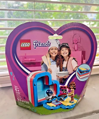 Lego Friends 41387 Olivia's Summer Heart Box Hot Dog Grill Robot New Sealed - Image 1 of 4