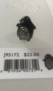 Original BRIGHTON TOBEY PINGUIN Perle Charm Stopper mit Kristallen nicht mehr produziert - Bild 1 von 3