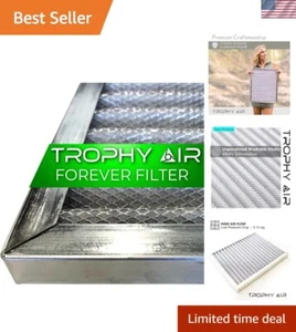 MERV 8 Washable Aluminum Furnace Filter for Cleaner, Healthier Air - 16x25x1 - Picture 1 of 8