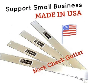 GUITAR NECK STRAIGHT EDGE (Notched)-COMPLETE SET -LUTHIER TOOL - Picture 1 of 2