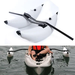 Kayak Stabilizer Inflatable Canoe Outrigger PVC Pontoon Fishing Float Kit 2Pcs - Picture 1 of 12