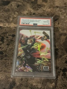 2021 Star Wars Galaxy A Menace Named Maul #81 Refractor PSA 10 Gem Mint - Picture 1 of 2