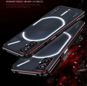 For Nothing Phone (1) Luxury Aluminum Metal Frame Bumper Protect Lens Case Cover - Zdjęcie 1 z 17