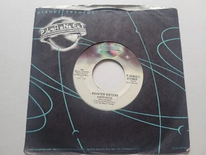 POINTER SISTERS - Happiness / Lay it on the Line 1979 DISCO Synth-Pop - Imagen 1 de 2