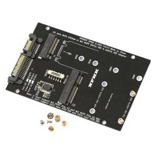 M.2 NGFF MSATA SSD su Adattatore SATA 3.0 2 in 1 Convertitore per laptop per PC - Zdjęcie 1 z 12