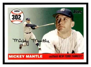 2007 Mickey Mantle Topps #MHR302 Mickey Mantle Home Run History - Picture 1 of 2