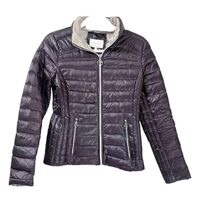 Laundry Shelli Degal Jacket Womens Plum Purple Puffer XS Quilted Winter Ski Coat - Picture 1 of 10