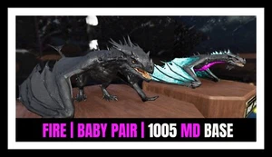 ARK Survival Ascended PvE WYVERN Fire B/galaxy Top 1005 base PC/XBOX/PS5 ASA - Picture 1 of 2