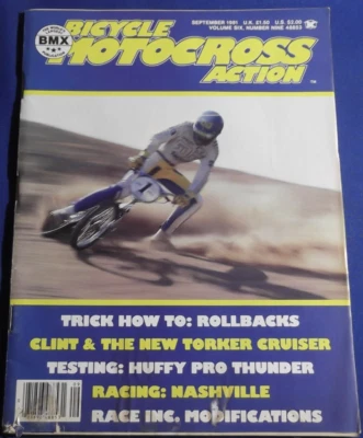 BICYCLE MOTOCROSS ACTION MAGAZINE- SEPT 1981  COOK BROS  NASHVILLE COSTA MESA - Image 1 of 4