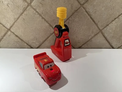GEOTRAX TRAIN AND REMOTE - Disney Pixar Cars Lightning McQueen -Tested / Working - Image 1 of 4
