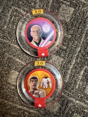 ЛОТ ТОВАРОВ Disney Infinity 3.0 Galactic Star Mace Windu Power Disc Finn Stormtrooper - Изображение 1 из 4
