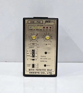 DEESYS D3E-P42 MOTOR PROTECTIVE RELAY S/N:J04-000495 - Picture 1 of 9