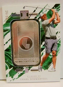 CHARL SCHWARTZEL #26 /30 1 TROY OZ SILVER LIV GOLF IMPECCABLE PANINI 2024 2025 - Picture 1 of 5