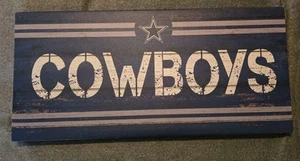 Dallas Cowboys 12x26in wall Art/ Canvas Print Official Dallas Cowboys - Picture 1 of 3
