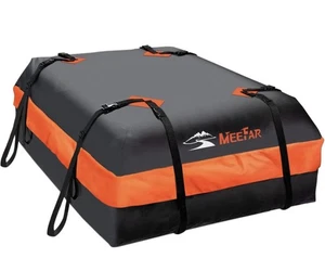 MeeFar Car Roof Bag XBEEK Rooftop Cargo Bag, Waterproof 15 Cubic Ft For All Cars - Picture 1 of 8