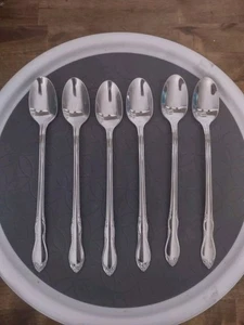 Oneida Homestead Simeon L George H Rogers Co Stainless Spoons set of 6 - Picture 1 of 6