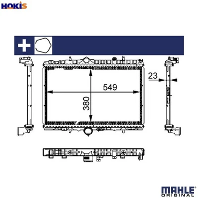 RADIATOR ENGINE COOLING CR 392 000S FOR PEUGEOT CITROEN C5/Van/Break/II 1.7L 406 - Image 1 of 4