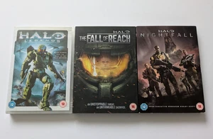 Lot x 3 Halo DVD's The Fall of Reach , Nightfall , Legends - Picture 1 of 5
