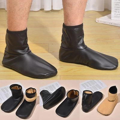 Socks Built to Last Coral Fleece and Strong PU Leather Design for Cold Weather - Image 1 of 4