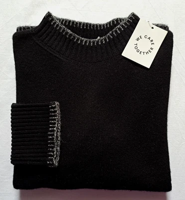Christian Berg DA Pullover 42 Merinowolle 100% dicht schwarz Stehbund UVP69,99€ - Bild 1 von 4